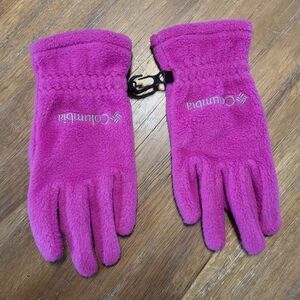 Columbia Magenta Fleece Gloves